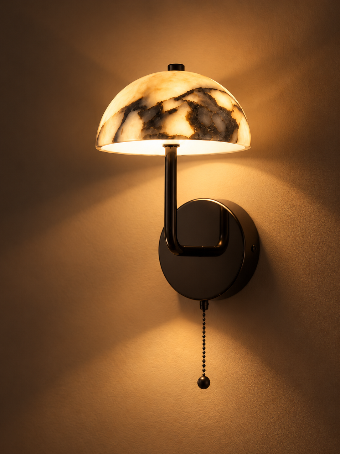 Applique Murale Champignon en Marbre | COLINE