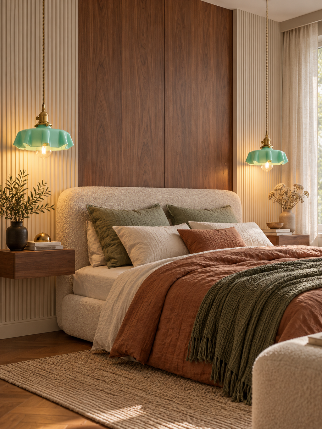 Suspension Verre Fleur avec Interrupteur | FLORE