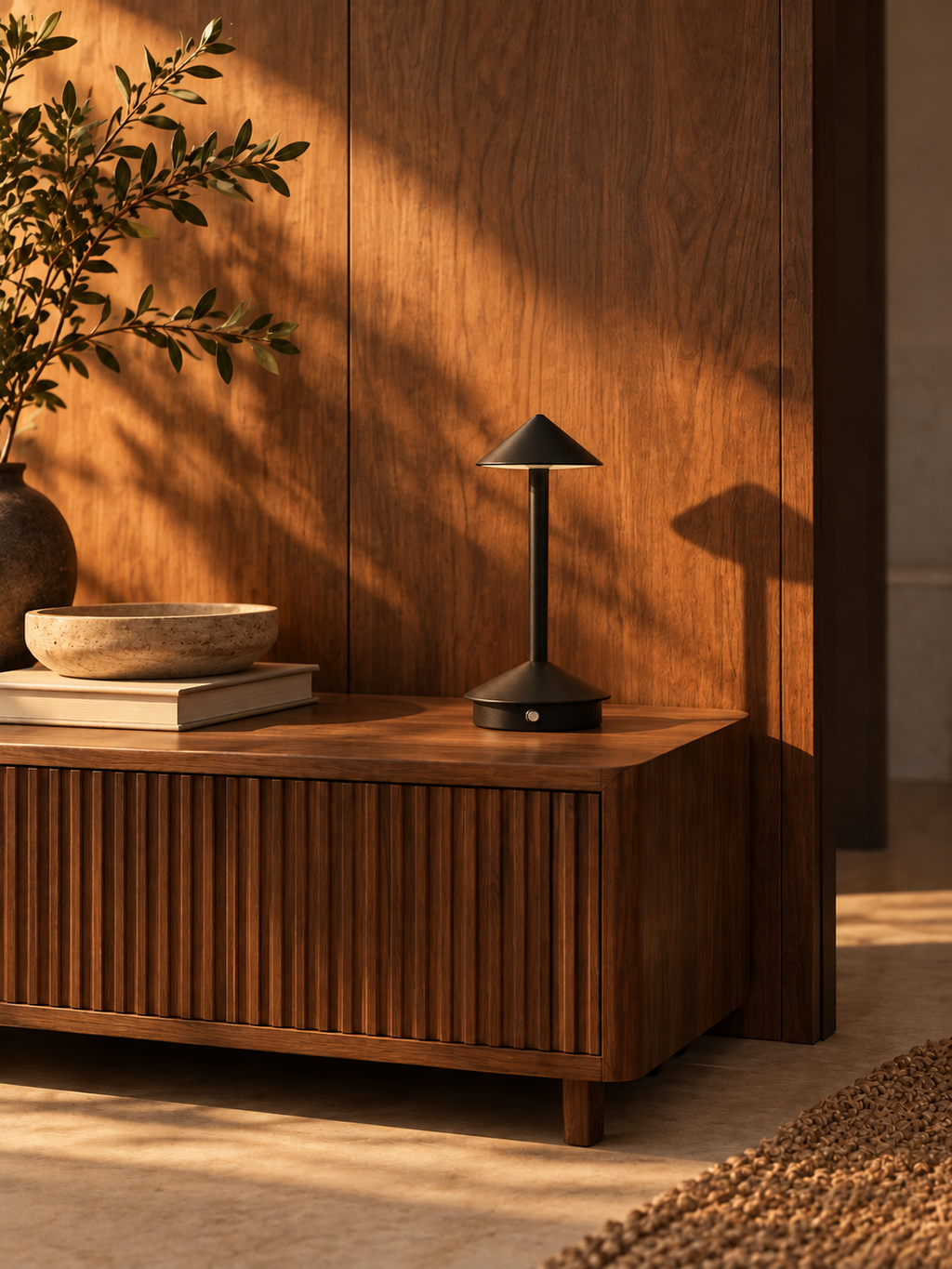 Lampe de Chevet Aluminium Sans Fil | LÉON