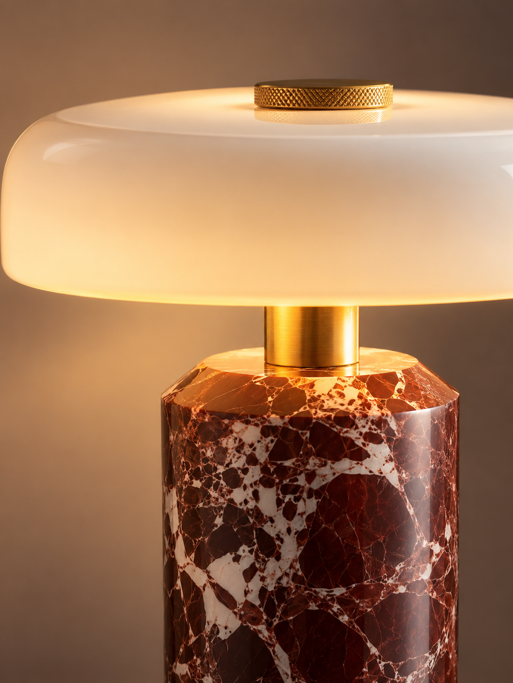 Lampe de Chevet Marbre et Verre | ELSA