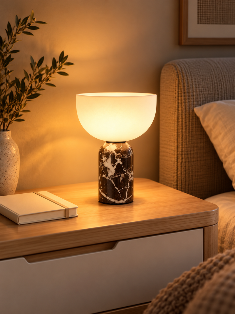 Lampe de Chevet Marbre Rechargeable | ROMANE