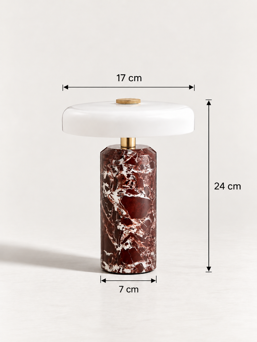 Lampe de Chevet Marbre et Verre | ELSA