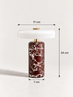 Lampe de Chevet Marbre et Verre | ELSA