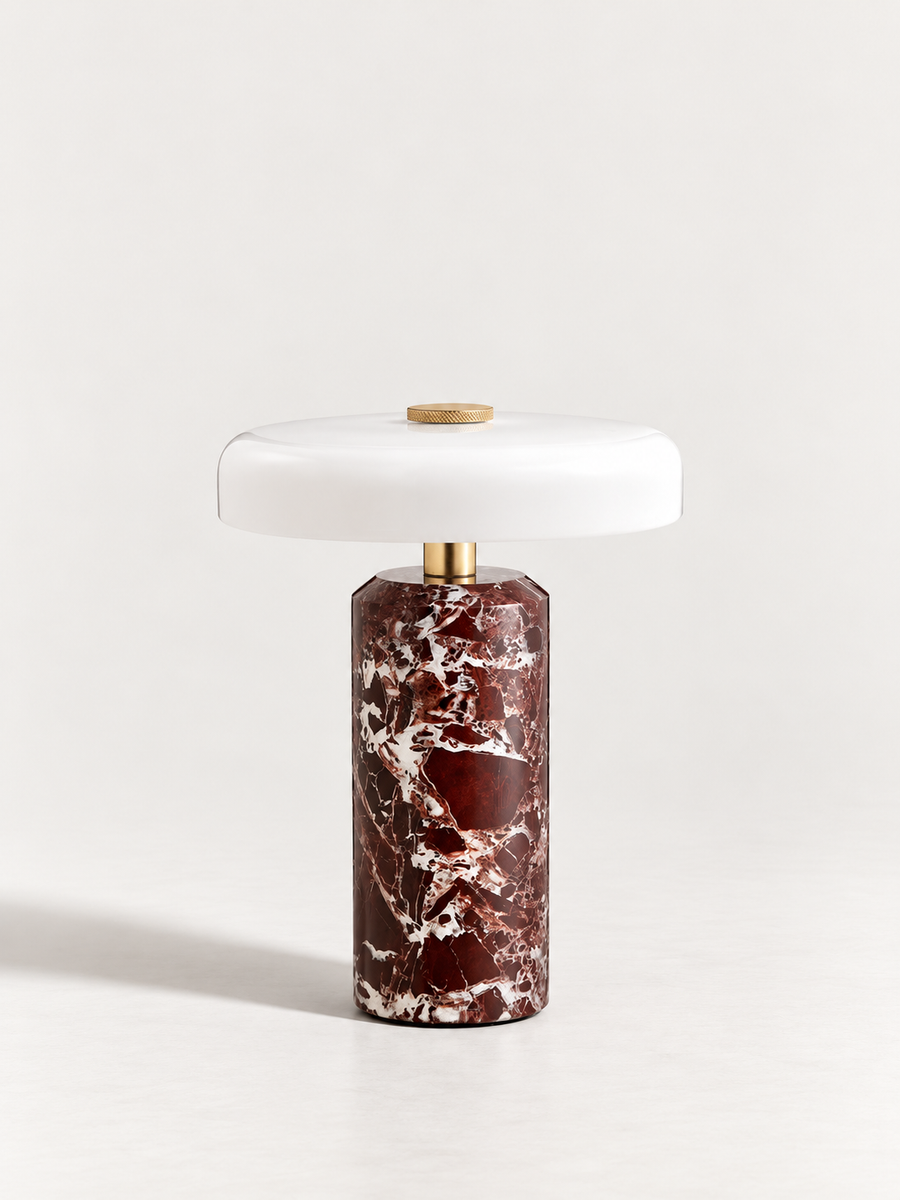 Lampe de Chevet Marbre et Verre | ELSA
