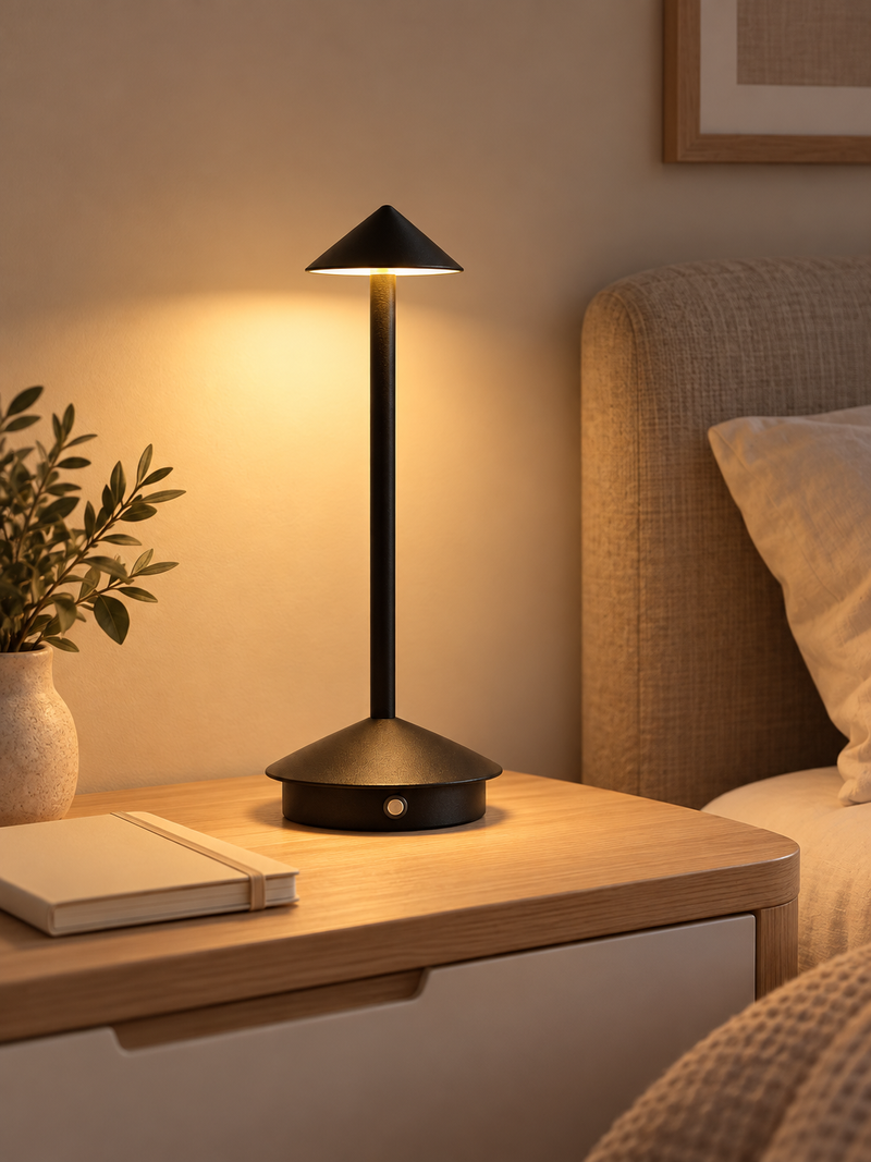 Lampe de Chevet Aluminium Sans Fil | LÉON