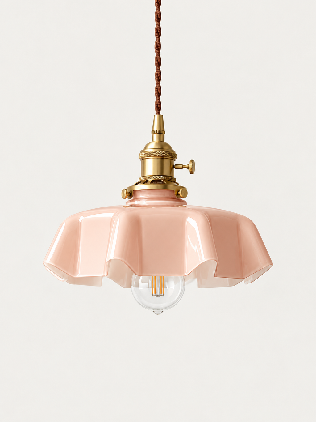 Suspension Verre Fleur avec Interrupteur | FLORE