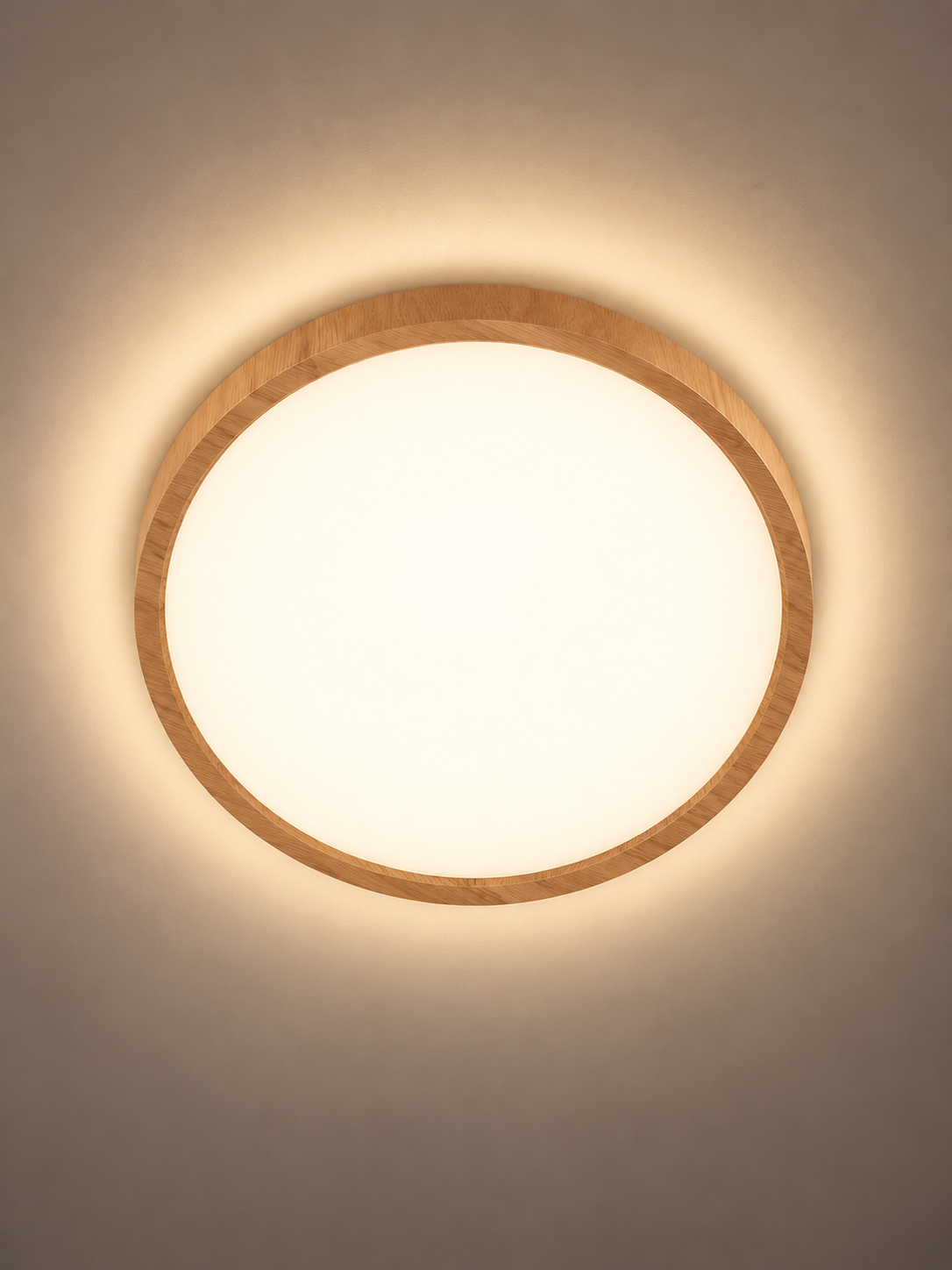 Plafonnier Extra-plat Effet Bois | AXEL