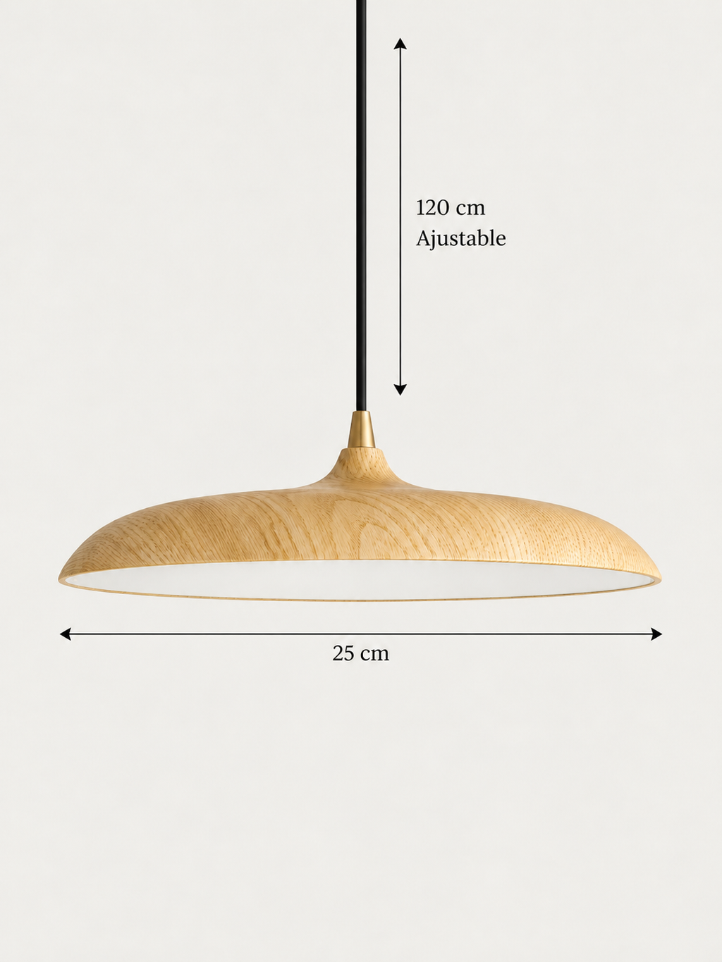 Suspension Métal Effet Bois | PAUL