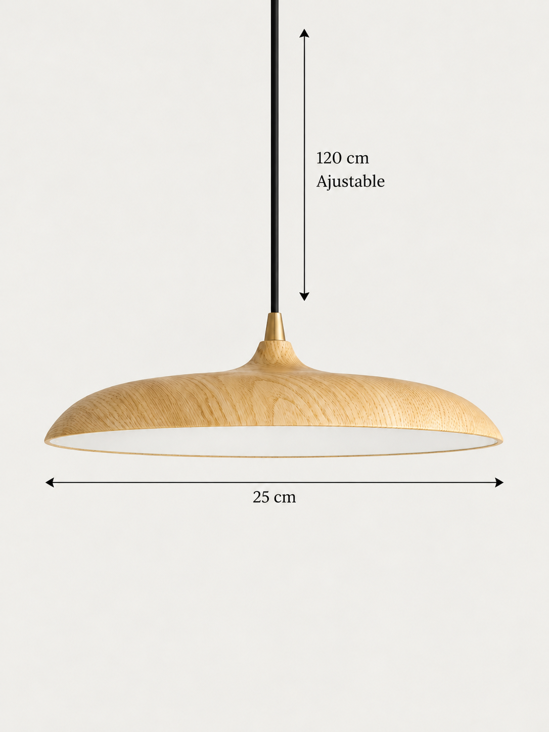 Suspension Métal Effet Bois | PAUL