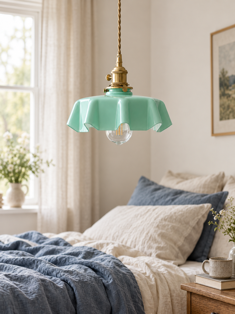 Suspension Verre Fleur avec Interrupteur | FLORE