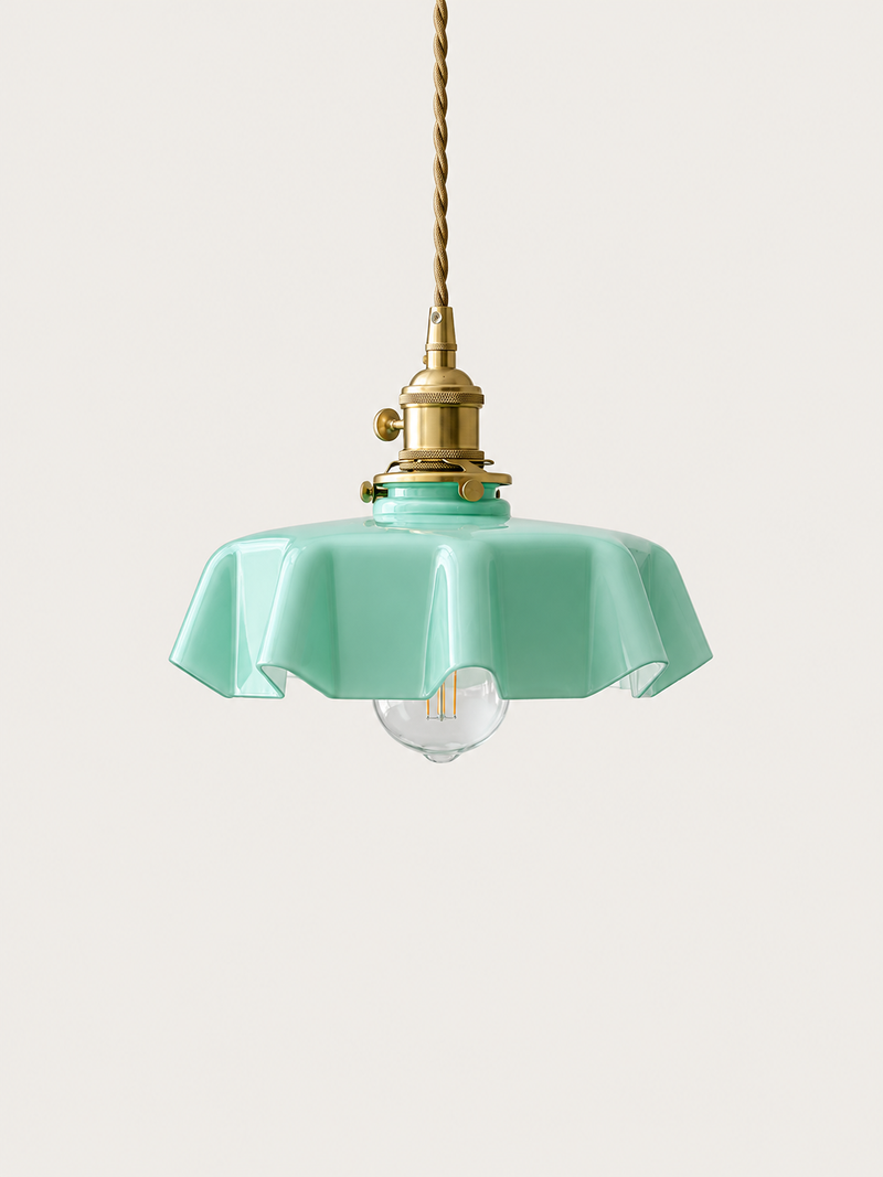 Suspension Verre Fleur avec Interrupteur | FLORE