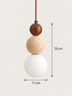Suspension Pierre et Bois Wabi-Sabi | LISE