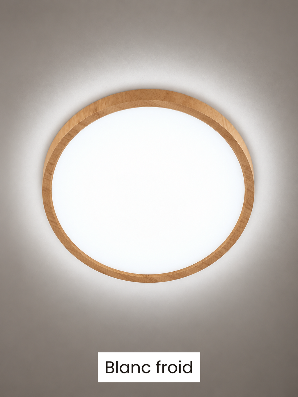 Plafonnier Extra-plat Effet Bois | AXEL