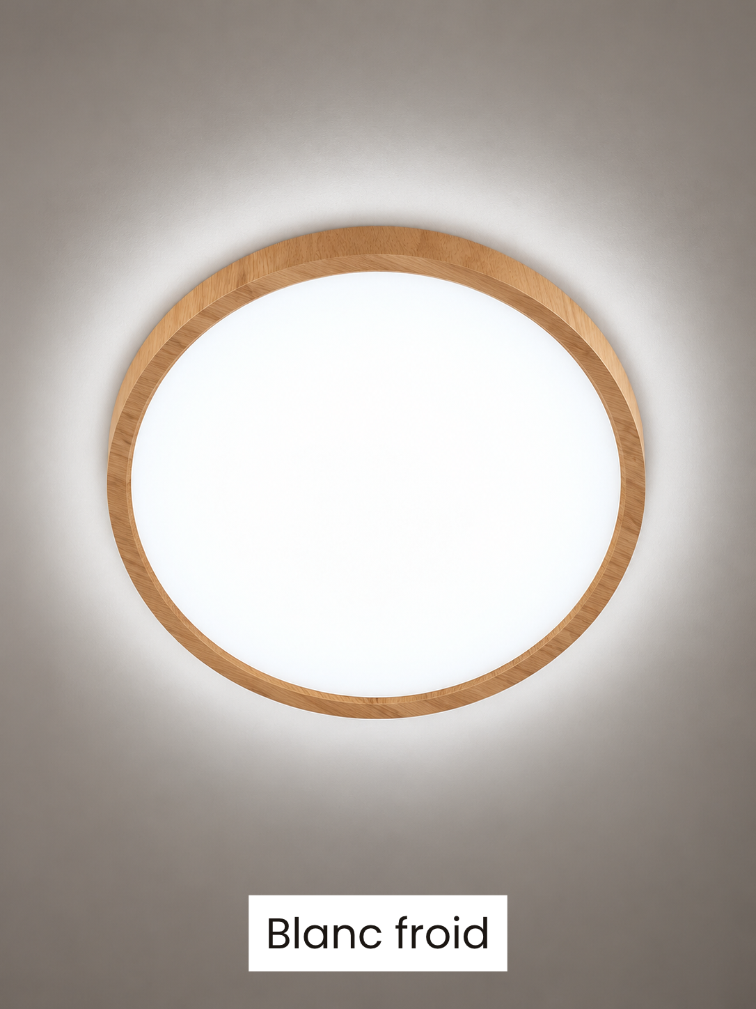 Plafonnier Extra-plat Effet Bois | AXEL