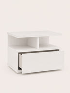 Table de Chevet Wren – Murale Blanche, Bois Massif 40x31x27 cm