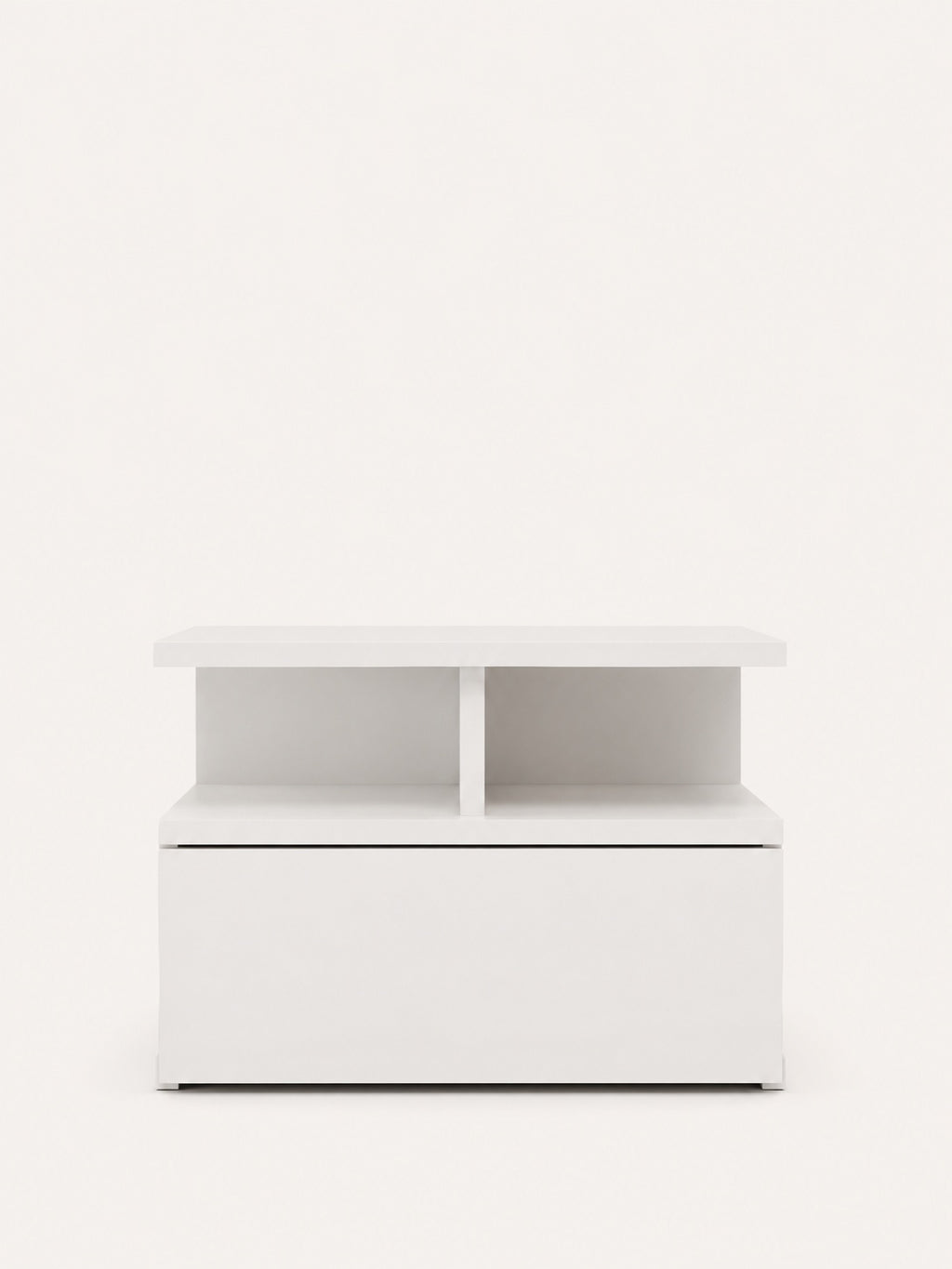 Table de Chevet Wren – Murale Blanche, Bois Massif 40x31x27 cm