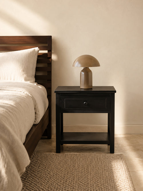 Table de Chevet Camillo – Noire Compacte